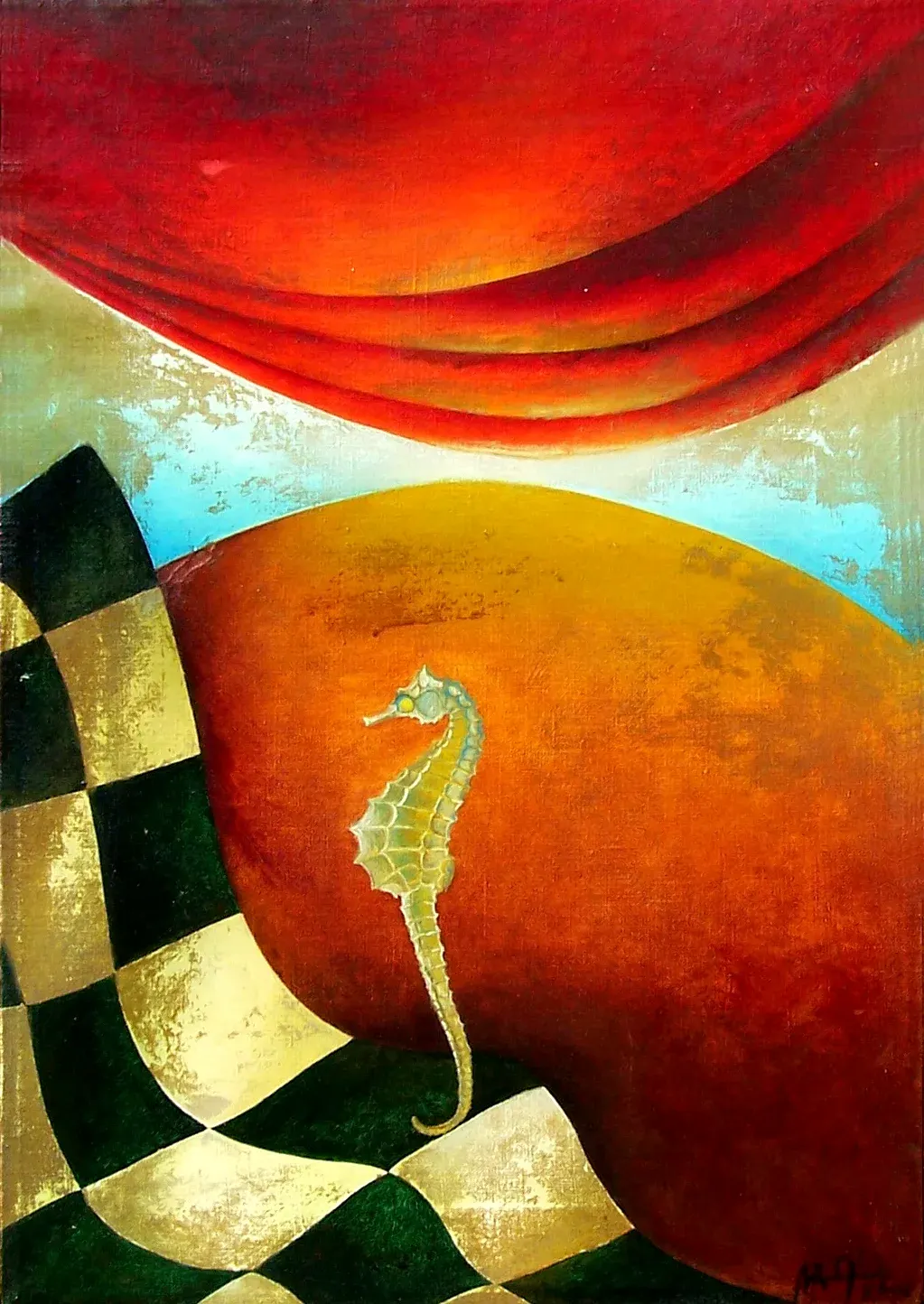 «Konik» (1978), tela — opera di Antonina Wysocka-Jonczak