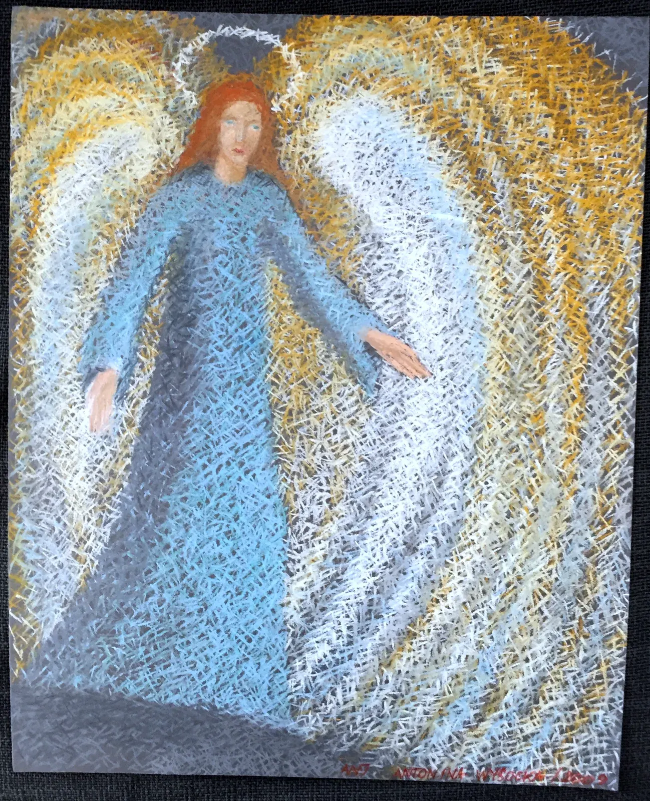 «Anioł» (2004), pastello — opera di Antonina Wysocka-Jonczak