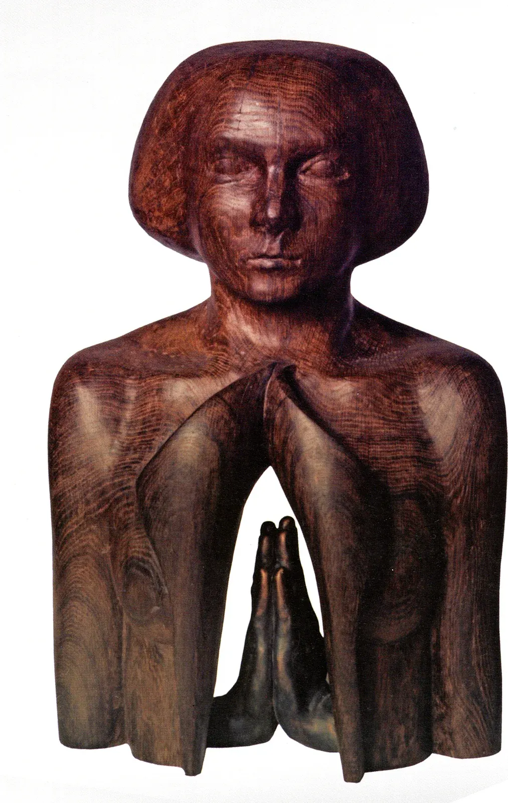 «Skupienie» (1986–87), rovere nero, bronzo — opera di Antonina Wysocka-Jonczak