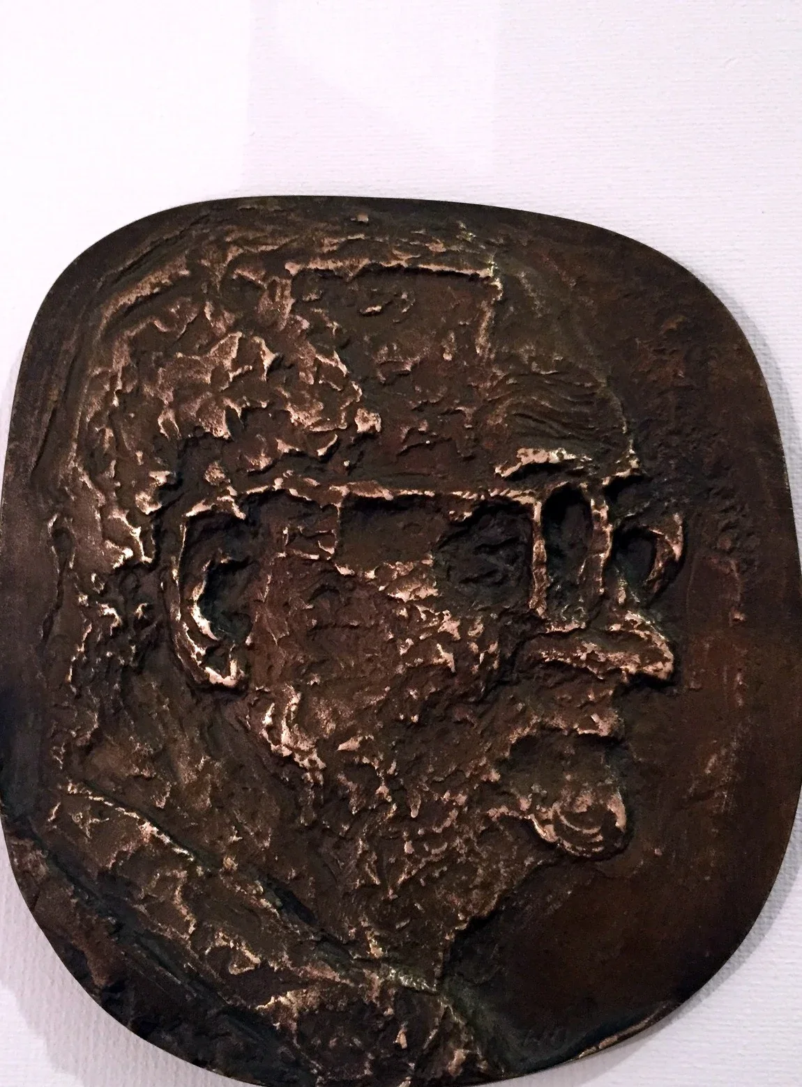 «Tablica pamiątkowa prof. Michałowicza» (1967), bronzo — opera di Antonina Wysocka-Jonczak