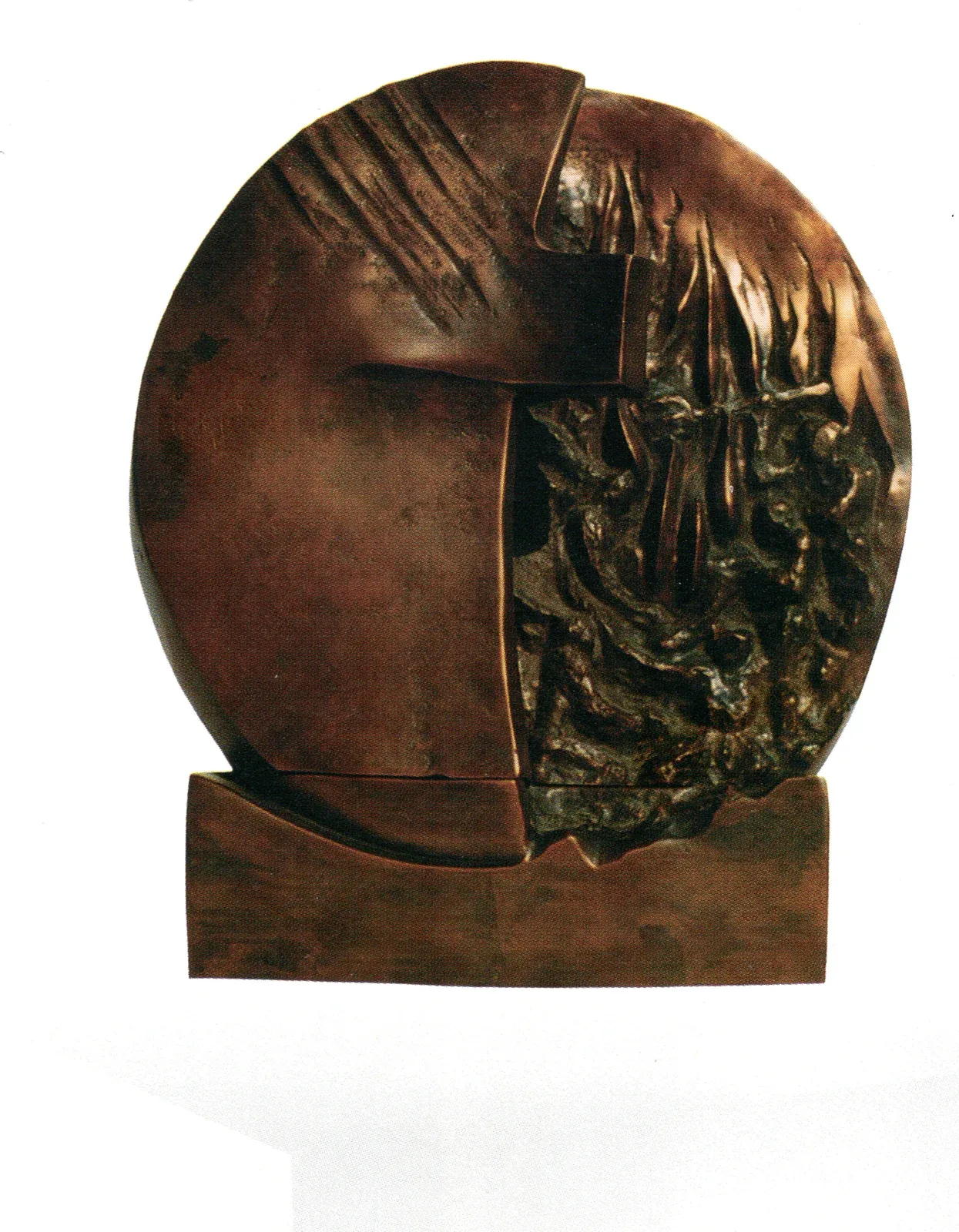 «Oczyszczenie przez ogień do tekstu Dantego» (1988), bronzo — opera di Antonina Wysocka-Jonczak